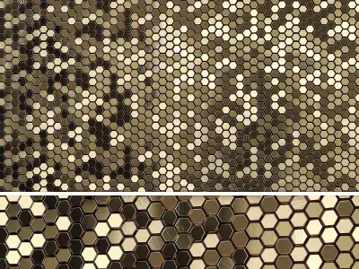 3D panels Hexagons 3D model