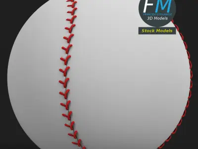 Baseball ball 3D model