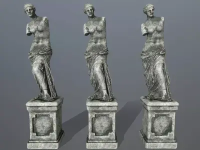 Venus  de  Milo Low-poly 3D model
