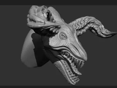 zbrush dragon creature 3D model