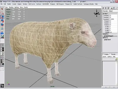 sheep Low-poly 3D model