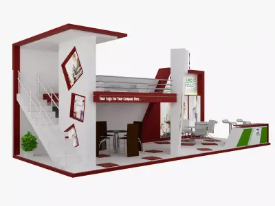 Booth Exhibition Stand a475a 3D model