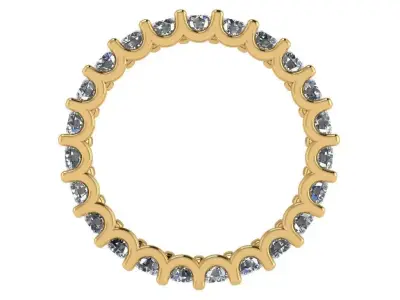 U setting full eternity band  3D print model