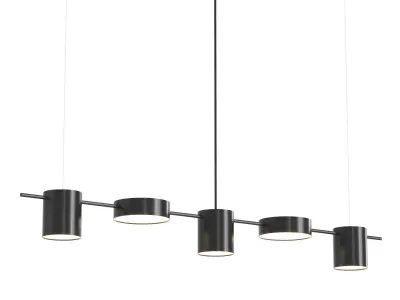 Counterpoint LED Linear Chandelier Low-poly 3D model