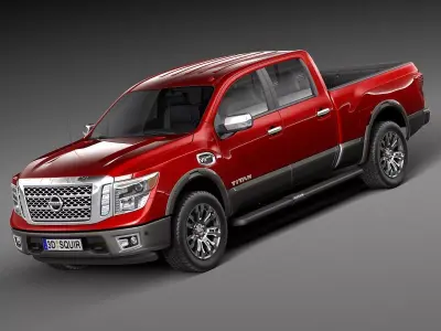 Nissan Titan 2017 3D model purchase