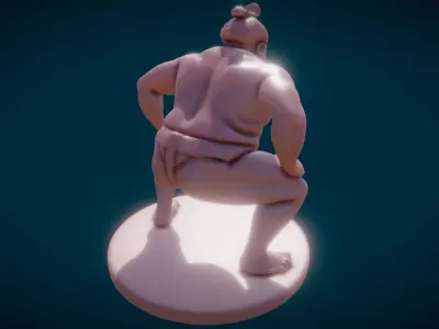 Sumo Wrestler 3D model
