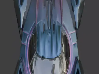 Elite Performance Wide Body Hypercar 3D Model Low-poly 3D model