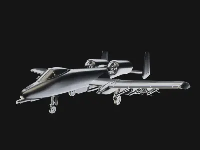 Airplane A10 Warthog Scale 1 50 Fairchild Republic  3D print model