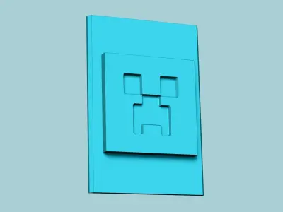 Stamp 89 - Minecraft Icon - Fondant Decoration Maker Toy 3D print model