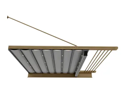 Motorized Pergola 1 Bronze 3D model