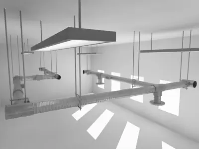 Ventilation system 3D model