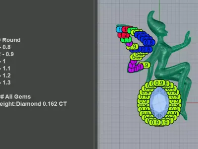 Magical Fairy Pendant Necklace 3D print model