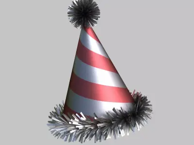 Party hat 3D model