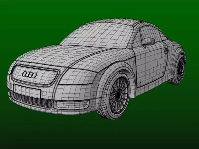 Audi TT model obj file 3D model