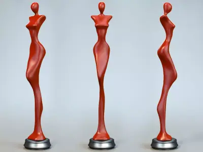 Woman Sculpture P 3D print model
