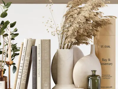 Decorative Set 181 Low-poly 3D model