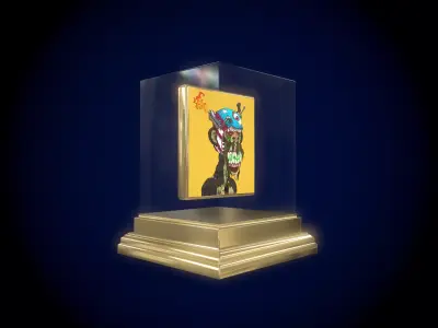 Mutant Ape 9 Gold Club Low-poly 3D model