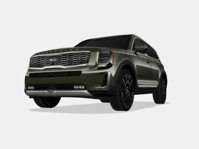 Kia Telluride 2020 Low-poly 3D model