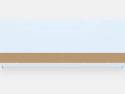 IDANAS TV bench Low-poly 3D model