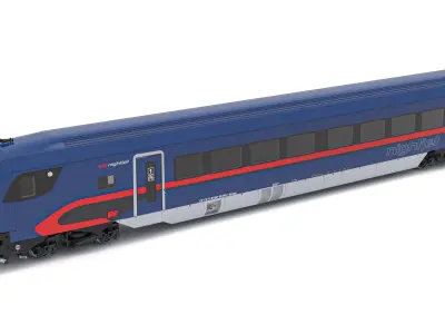 Siemens Vectrain locomotive OBB nightjet 3D model
