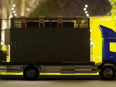 truck cafe  Free 3D model