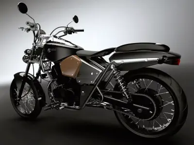 Bajaj Avenger  Motorcycle Redesigned 3d Autodesk Alias Model 3D model
