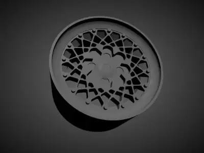 Enkei Apache V scalable and Printable rim  3D print model