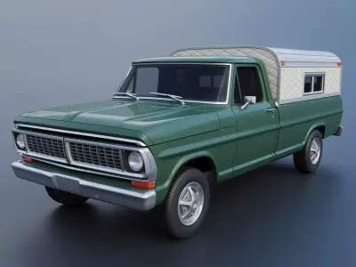 F-100 Camper 1970 3D print model