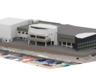 showroom car real world object Low-poly 3D model