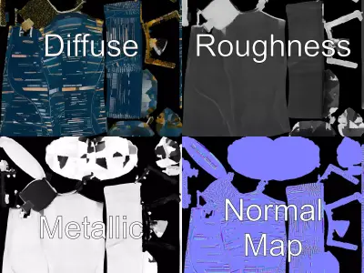 Twisting Glass Tower model pack Low-poly 3D model