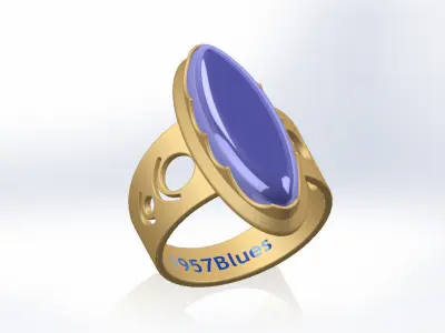 Jewelry Ring Design 3D model
