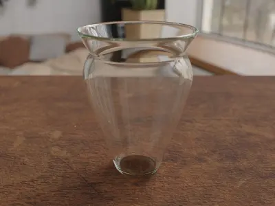 Low-Poly Glass Vase 3D Model Low-poly 3D model