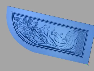 Luxury Classic door tree design 12 3D model