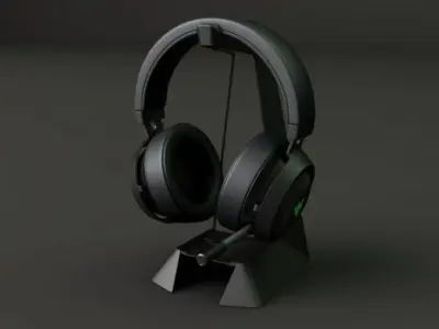Razer Kraken V2 Headphones 3D model