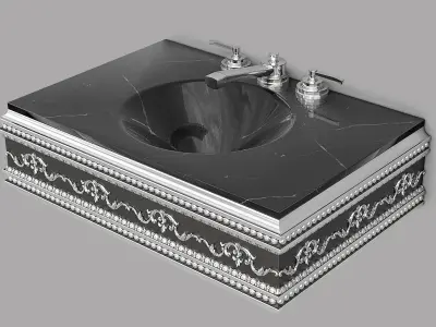 Classic Wash Basin 8 3D model