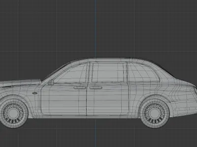Bentley  Low-poly 3D model