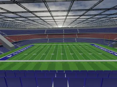 New England Patriots - American Football Stadium Low-poly 3D model