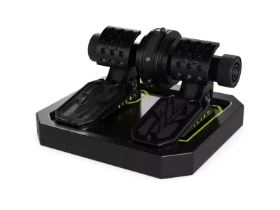 Racing Pedals 3D model