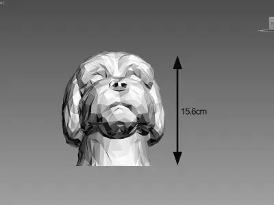 dog head Headphone Stand dog head Headset Stand 3D print model