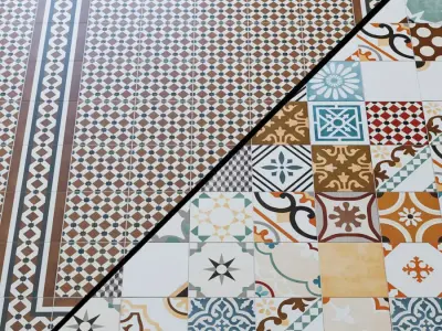 Ceramic floor tile STAMFORD 3D model