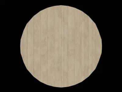 Circular Table 04 Low-poly 3D model