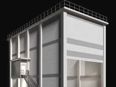 Industrial building 25i11 3D model