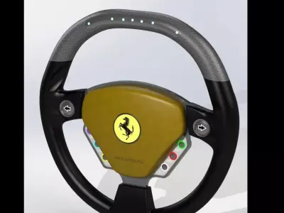 Ferrari  steering wheel  3D model