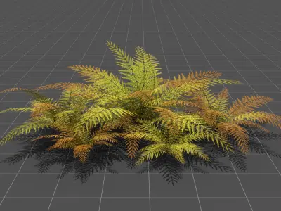Big Fern - High Quality Low-Poly Models -UE4-Unity-Vray-Corona Low-poly 3D model