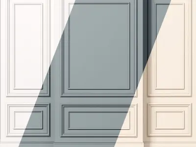 Wall molding 8 Boiserie classic panels 3D model