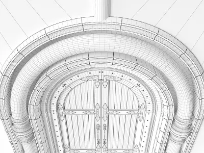 Throne Room Entry Wall 3D model