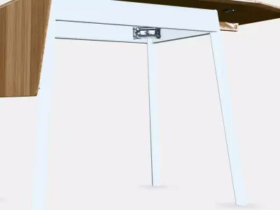 IKEA PS 2012 Drop-leaf table Low-poly 3D model