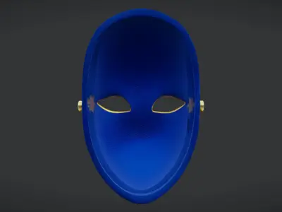 3D Venetian Luxury Mask Model Low-poly 3D model