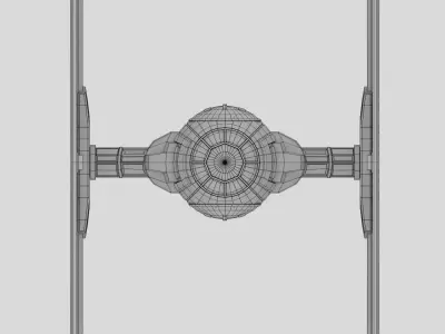 New Order TIE Fighter Free 3D model