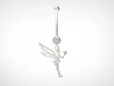 Angel Navel STL 3D piercing jewelry p0004 3D print model